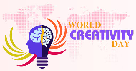 World Creativity day, campaign or celebration banner design