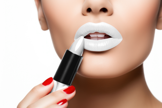 Women's lips png mockup, transparent design
