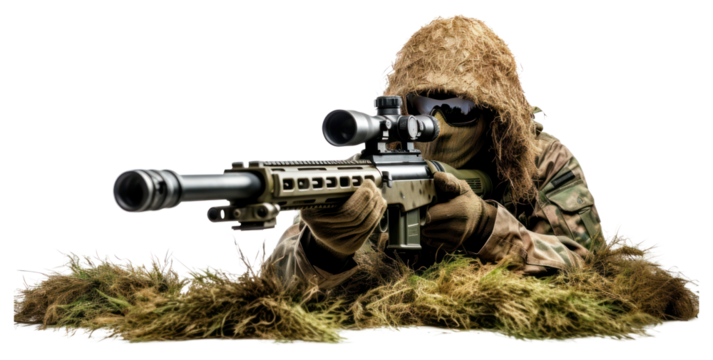PNG Sniper soldier weapon photo gun.