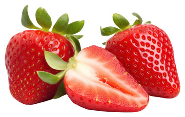 PNG  Strawberries strawberry fruit plant.