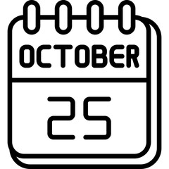 25  October Icon