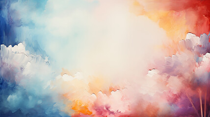 Abstract multicolored impressive background in watercolor style