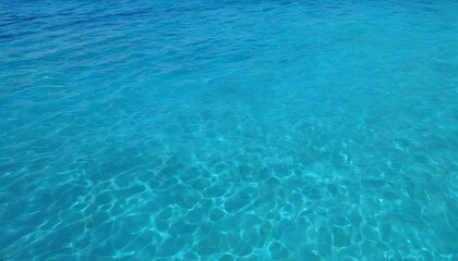 Obraz premium Aerial view of the ocean with waves Bird'seye view of turquoise sea 