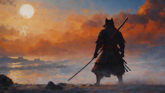 AI image generate for ronin samurai