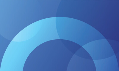 Abstract geometric blue color background with circle shape. Vector, illustration Modern blue abstract background.