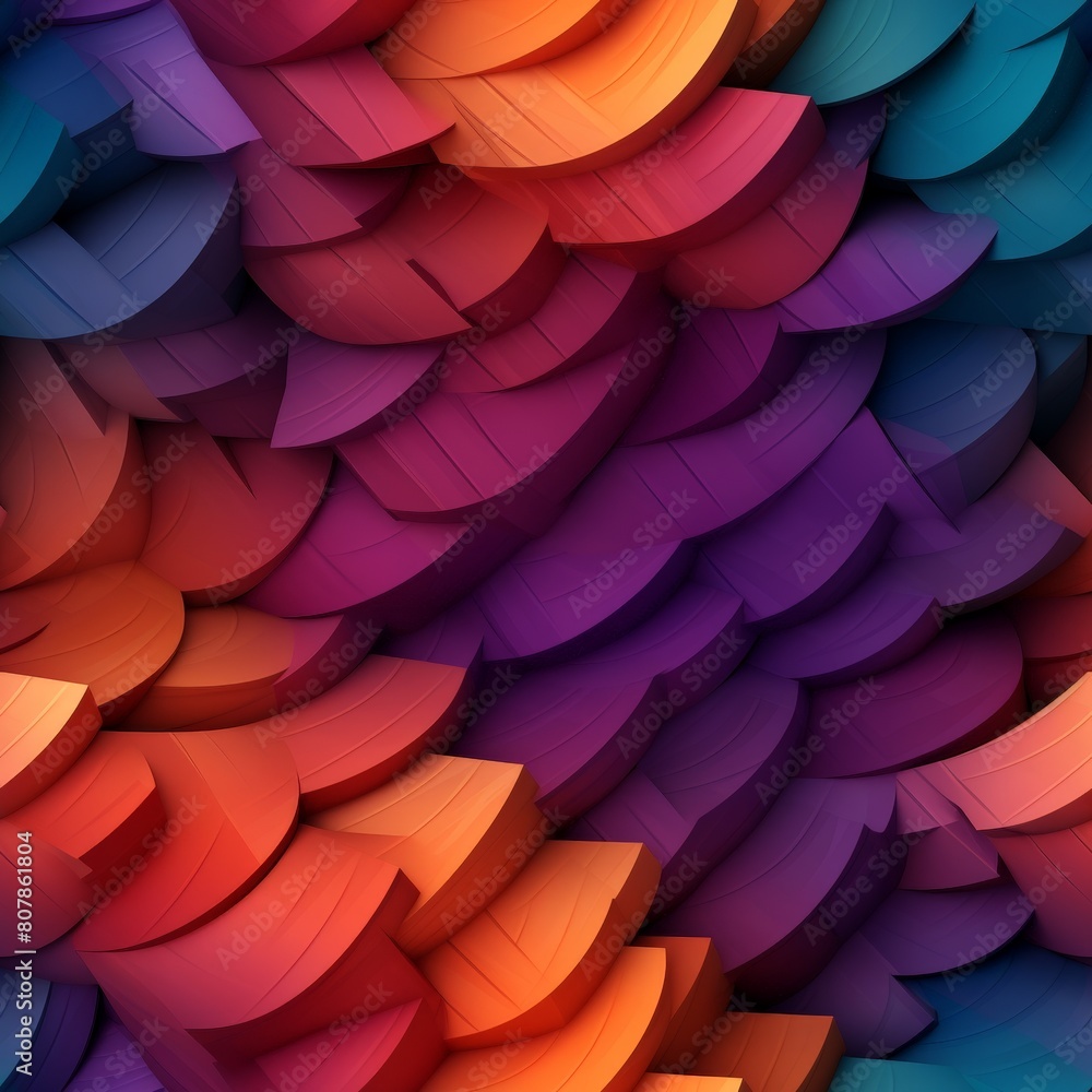 Poster colorful abstract background featuring numerous wavy shapes of various sizes and colors