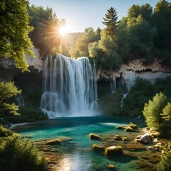 Enchanting Falls: Immersed in Nature's Splendor