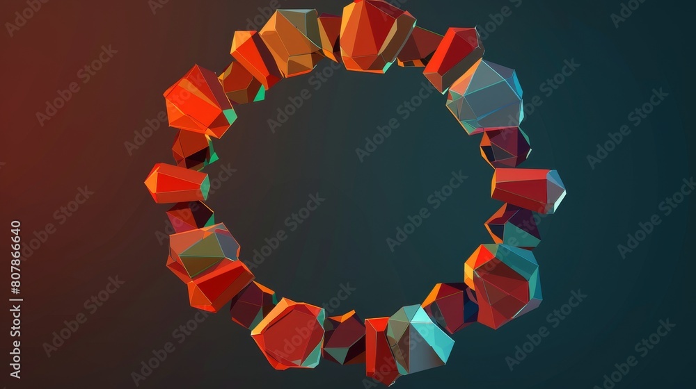 Aufkleber an abstract frame with a circle in the center. logo design template in modern format