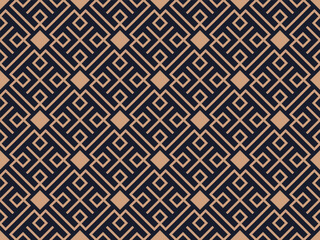 Abstract geometric  hexagonal  graphic design print 3d cubes pattern. Vector seamless  geometric cubes pattern.