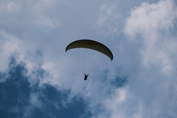 paraglider in the sky