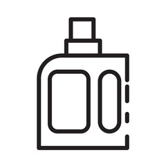 Bleach Chemical Cleaning Line Icon