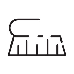 Brush Clean Floor Line Icon