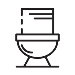 Cleaning Toilet Washroom Line Icon