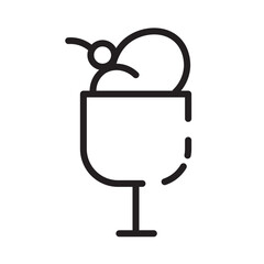 Cold Food Drink Line Icon