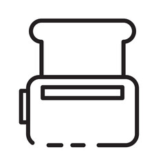 Food Toast Toaster Line Icon