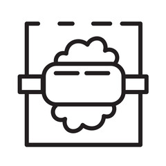 Kitchen Pin Rolling Line Icon