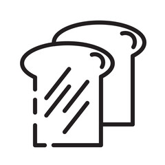 Menu Food Bread Line Icon