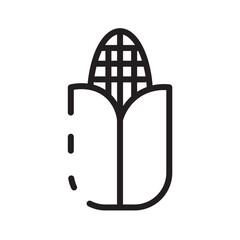 Bread Corn Farming Line Icon