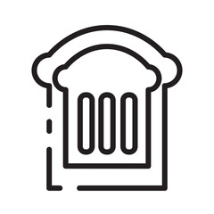 Bread Fast Food Line Icon