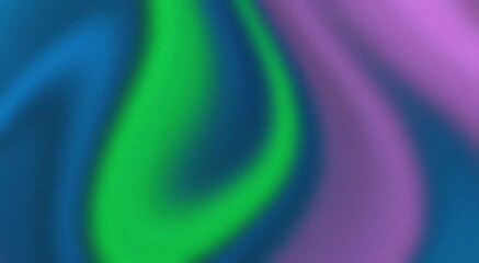green purple blue wave , template empty space , grainy noise grungy texture color gradient rough abstract background shine bright light and glow