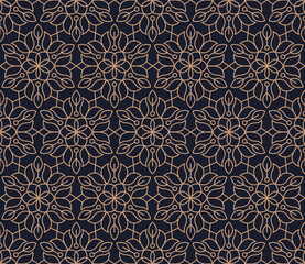 Vector abstract oriental pattern. Line with Arabic ornaments. Patterns, backgrounds and wallpapers for your design. Textile ornament. Vector illustration.