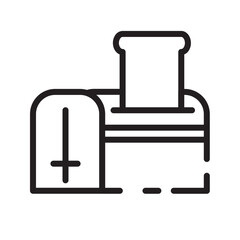 Kitchen Meal Toast Line Icon