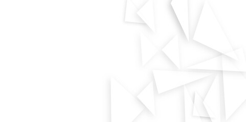 Vectors white and gradient abstract background with shadow, shapes elements. Technological and business concept triangle abstract background for design.