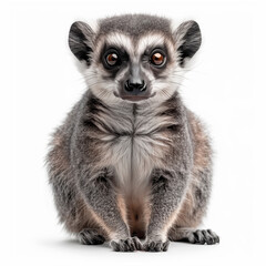 Close Up of Small Animal on White Background