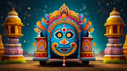 Fototapeta premium shivratri banner lord shiva illustration