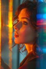 Captivating abstract art with intricate white patterns creating a stark contrast on a dark backdrop