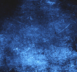 Blue grunge scratched background, distressed texture