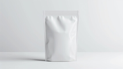 white blank food packages on white background.