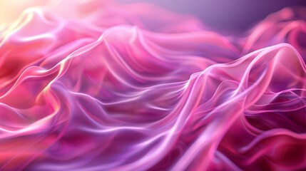 Obraz premium Detailed close-up view of a vibrant pink and purple fabric, showcasing intricate weave patterns and color variations