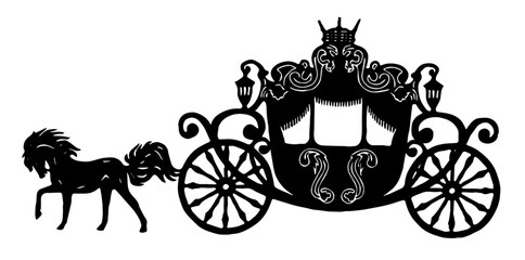 cinderella carriage silhouette