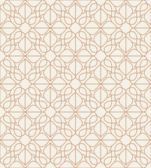 Vector abstract oriental pattern. Line with Arabic ornaments. Patterns, backgrounds and wallpapers for your design. Textile ornament. Vector illustration.