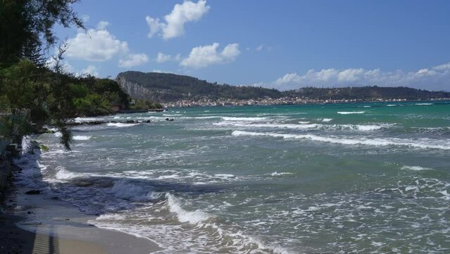 shore and beach of ARgassi , Zakynthos