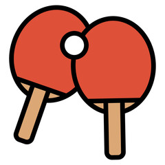 Ping Pong  Icon Element For Design