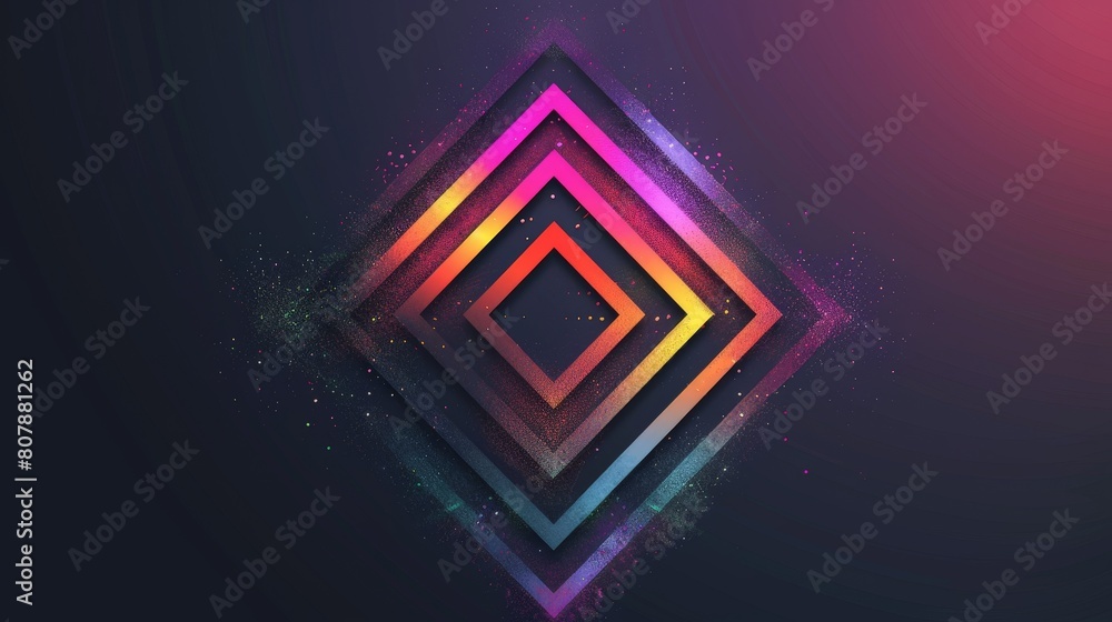 Poster a colorful diamond shines brightly against a dark backdrop, creating a striking contrast in the scen