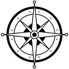 Obraz premium Guiding the Way: A Striking Compass