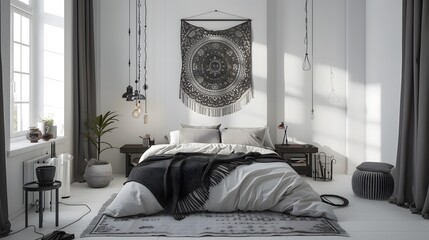 Bedroom，Scandinavian, 