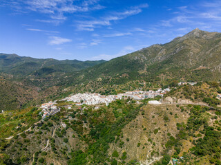 Obraz premium Istán's beauty unfolds in breathtaking detail through these aerial vistas, offering a unique glimpse of its idyllic village life and natural splendor