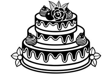  common cake  decoration with vector illustration 