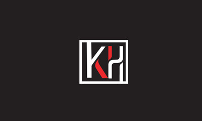KH, HK, K , H , Abstract Letters Logo Monogram