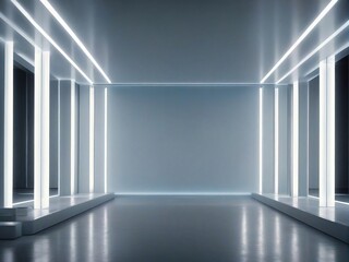 Fototapeta premium empty white room