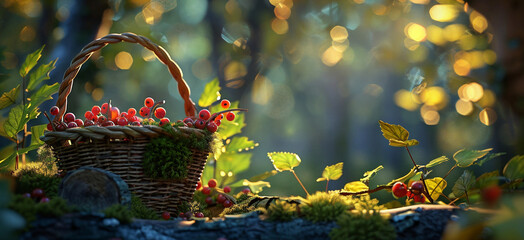 basket with berries