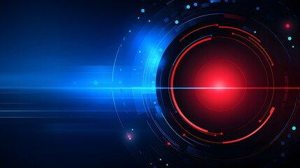 
red and blue Abstract technology background circles digital hi-tech technology design background. concept innovation. vector illustration