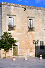 picturesque houses in the historic center of patù salento italy
