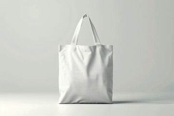 Blank white tote bag mock up 