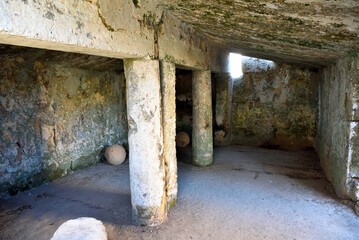 Centopietre ancient funerary monument located in the municipality of Patù in the province of...
