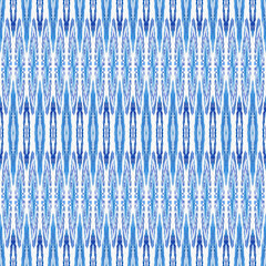Masculine ikat stripe irregular linear shirting pattern. Modern menswear broken line effect fashion allover print in template 
